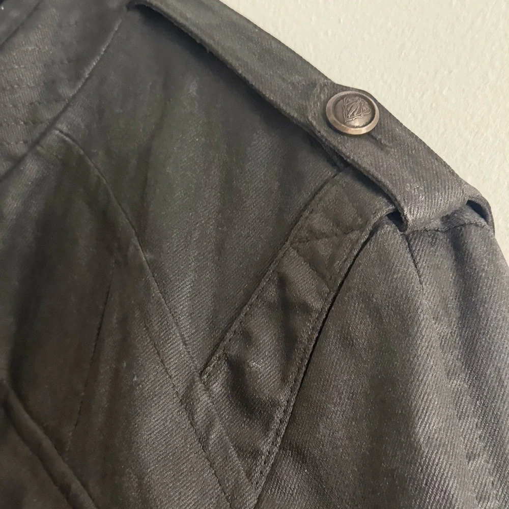 GUCCI Archival 2008 FW Runway Military Field Jacket Waxed Canvas Grey 50 L